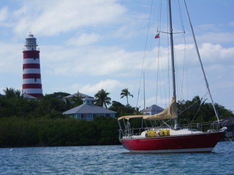Changes anchored at Hopetown, Abacos, Bahamas