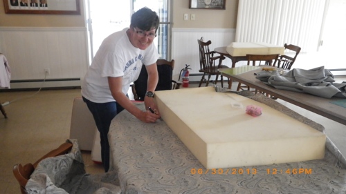 Lorraine qtrberth cushions