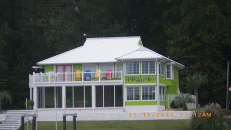 House we passed in Adams Creek, on way to Morehead City, NC