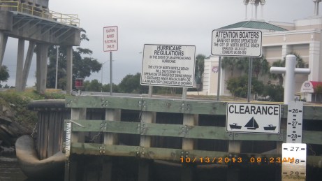 The bridges don't open in winds >25 kts here