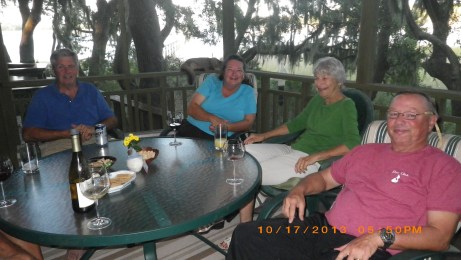 Alan, Patty SV PattyD, Carol Butler and Phil Dolsen SV Changes at cocktail hour