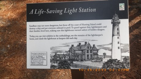 Hunting. Is lighthouse and view of keeper house before burned.