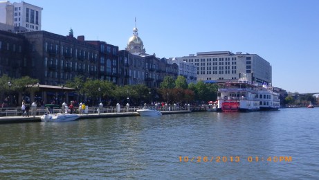 Savannah Riverfront from ferry