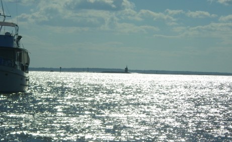 Navy Submarine coming into Kings Bay.
