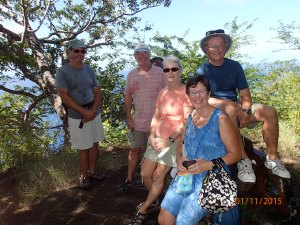 Bob, Rick, Jeanne, Lorraine and Phil.  Peggy took the picture.