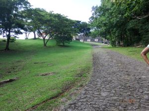 The road/path up to Fort Shirley