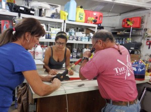 Phil crimping connection for topping lift